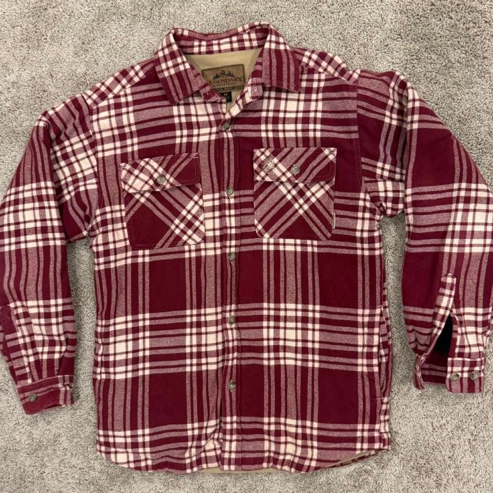 Legendary-whitetails Men's Burgundy and Red Jacket